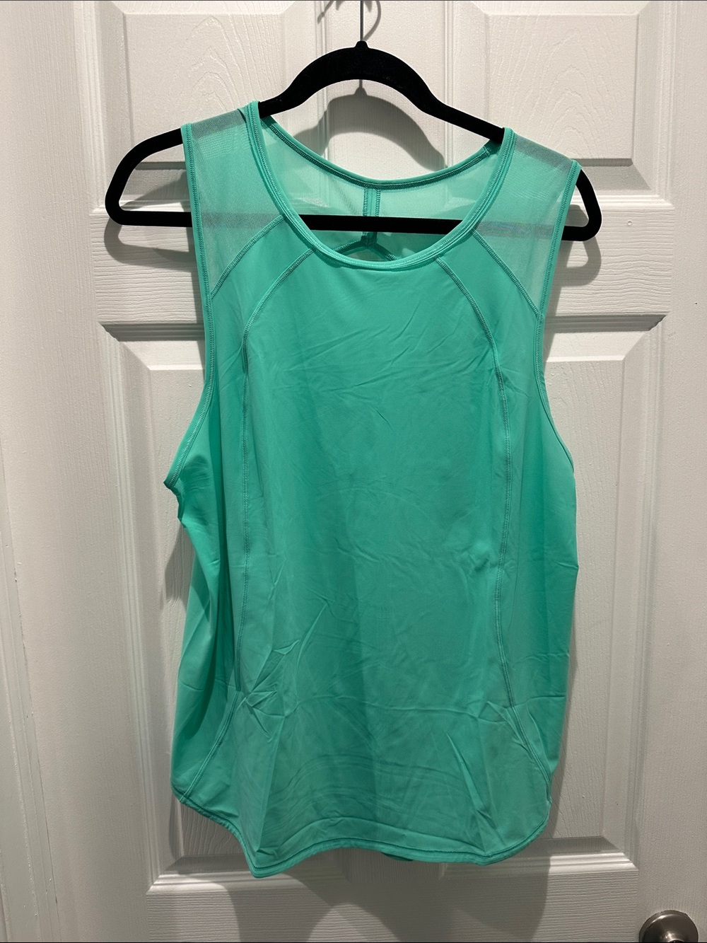 lululemon athletica Mint Green Mesh-Shoulder Sculpt Tank NWT size 12